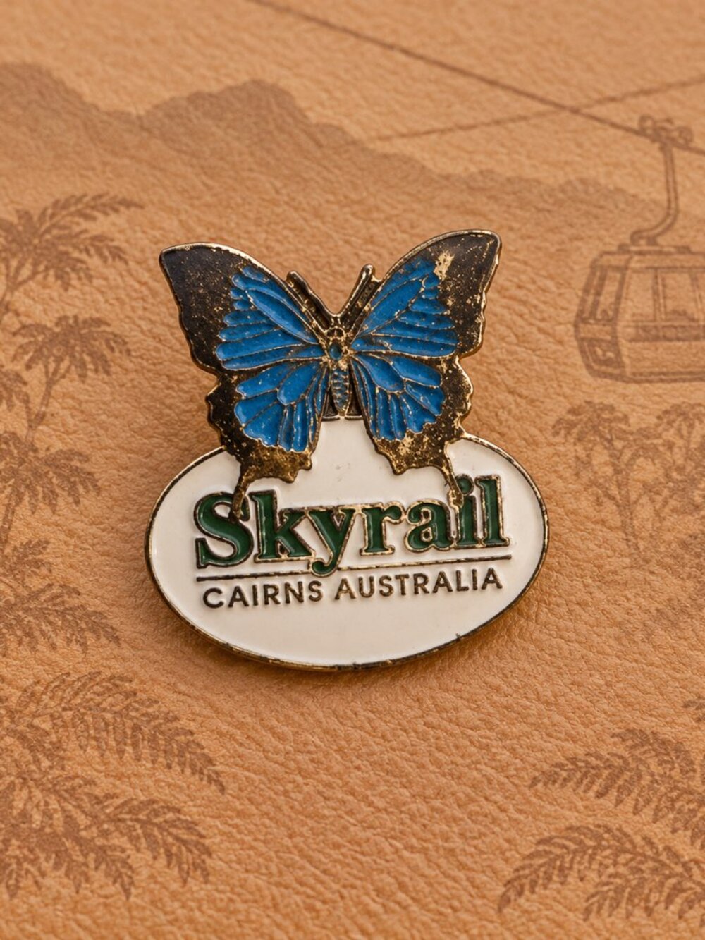 Skyrail Rainforest Cableway Cairns Australia Vintage Lapel Pin - Australian Pin